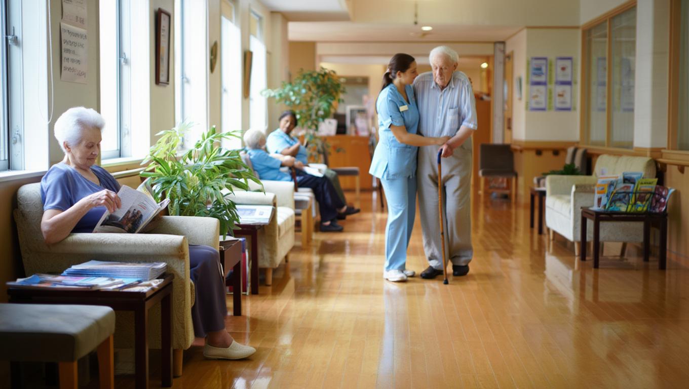 Пожилые люди о которых заботятся