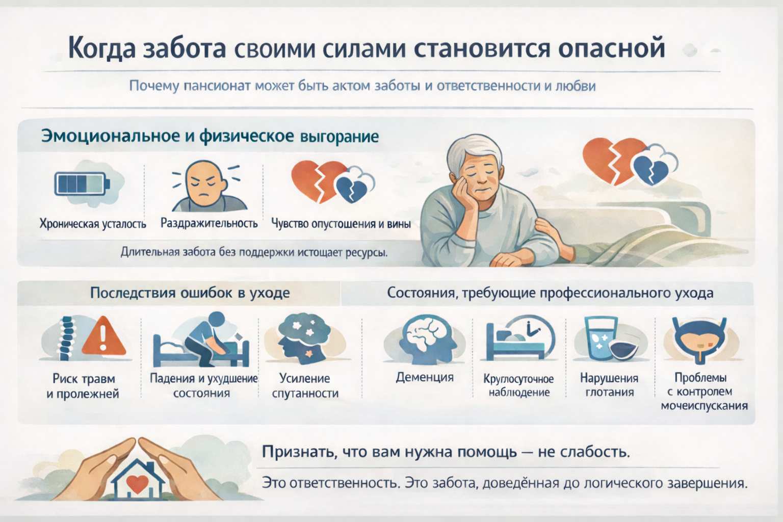 Выжимка об опасности заботы своими руками