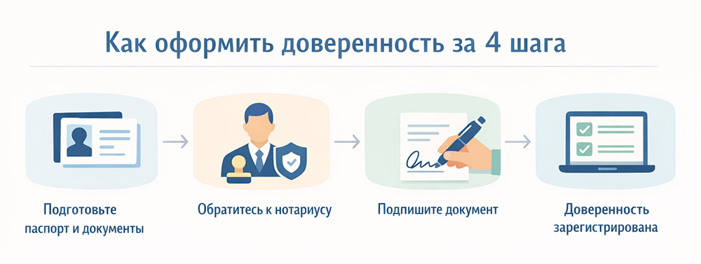 4 шага оформления документов